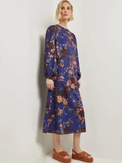 A-Line Printed Woven Maxi Dress