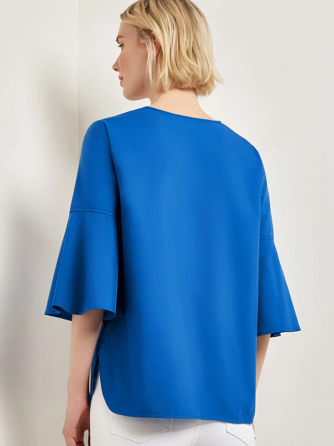 Bell Sleeve Woven Blouse