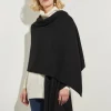 Black Cashmere Wrap Scarf - Jersey Scarf | Misook