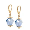 Blue Crystal Dangle Earrings