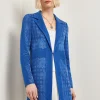 Burnout Floral Pattern Knit Jacket