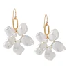 Freshwater Pearl Wreath Dangle Earrings