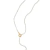 Handmade Gold & Silver Toggle Chain Necklace
