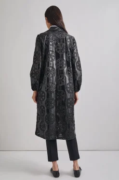 Heritage Fit Open Front Vegan Leather Jacket