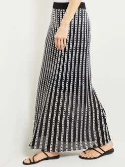 Maxi A-Line Skirt - Soft Burnout Knit