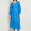 Midi Fit & Flare Dress - Multi-Stitch Knit