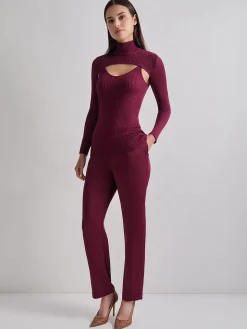 Modern Fit Convertible Ribbed Soft Knit Top