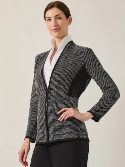 Open Neck Button Detail Blazer