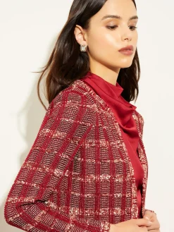 Red Plaid Jacket - Womens Tweed Jacket | Misook