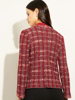 Red Plaid Jacket - Womens Tweed Jacket | Misook