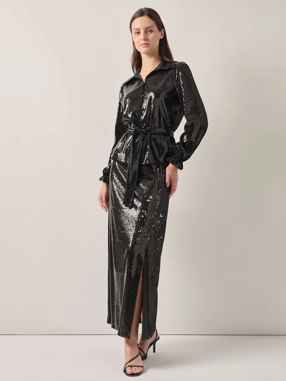 Sequin Novelty Woven Blouse