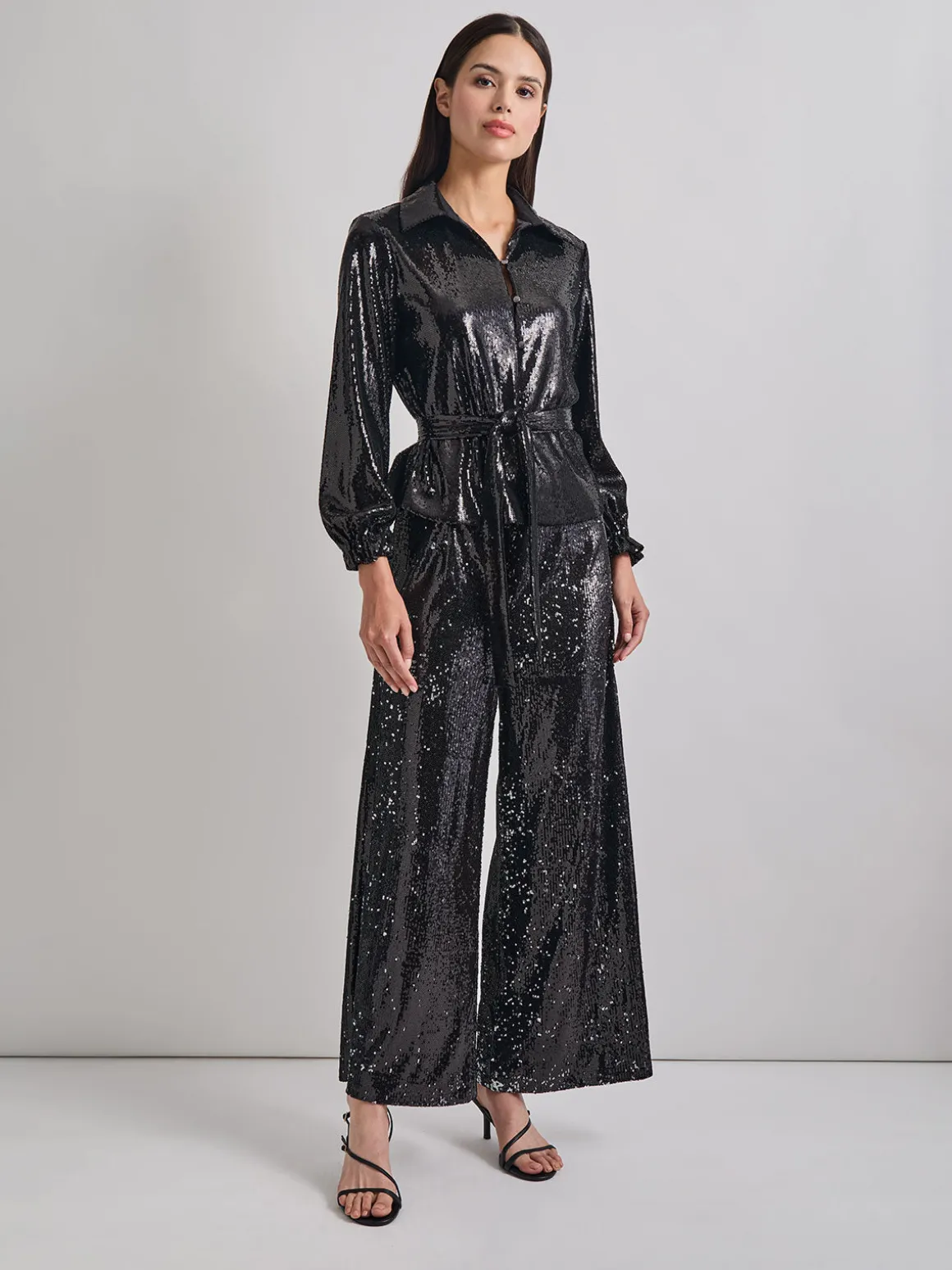 Sequin Novelty Woven Blouse