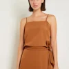 Square Neck Cami - Woven Twill