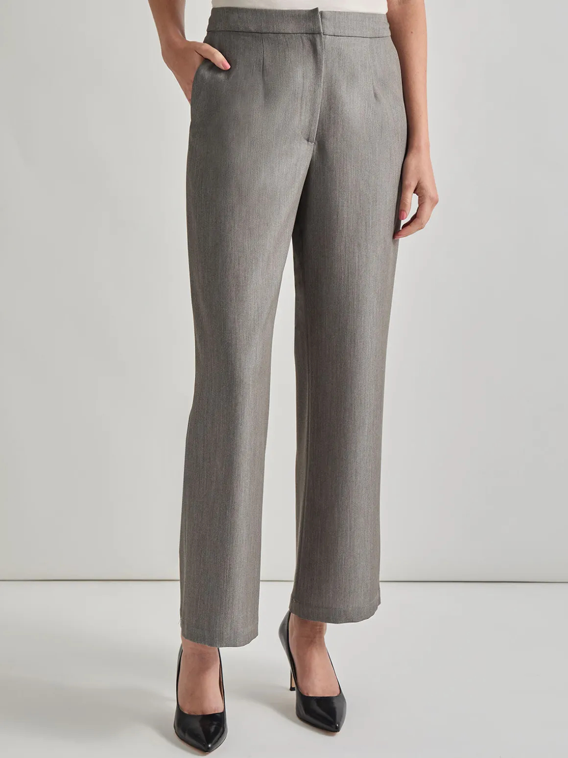 Stretch Woven Wide Leg Pant