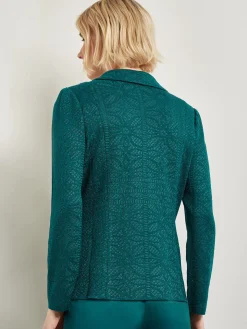 Tailored Fit Jacket - Detailed Jacquard Knit