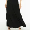 Tiered Light Flounce Maxi Skirt