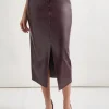 Vegan Leather Pencil Skirt