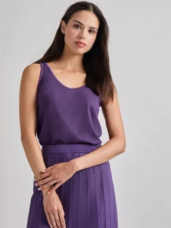V-Neck Soft Knit Tank Top